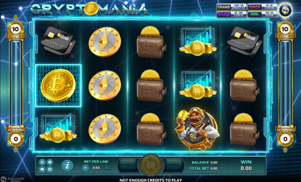 Crypto Mania สล็อตโจ๊กเกอร์ 99