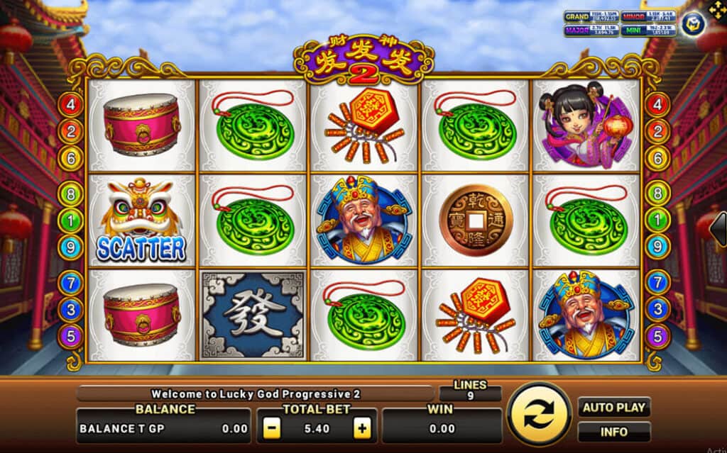 Lucky God Progressive 2 Joker123 ไอดีไลน์ โจ๊กเกอร์ 123