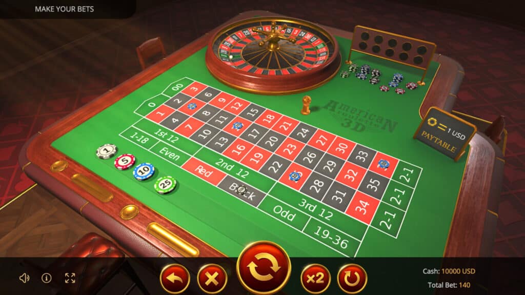 AMERICAN ROULETTE 3D Joker สล็อต 888
