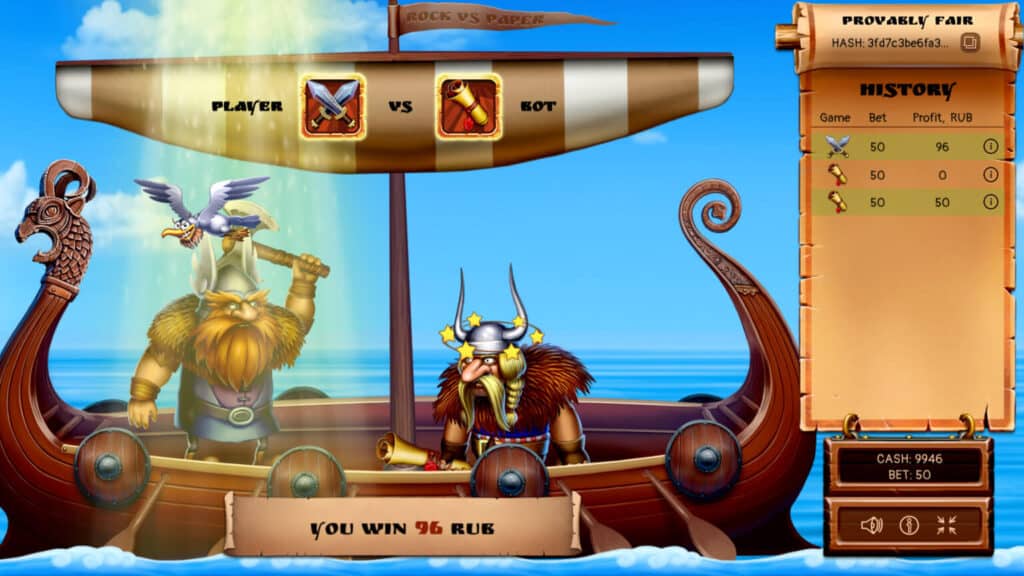 ROCK VS PAPER: VIKING’S MODE Joker สล็อต 888