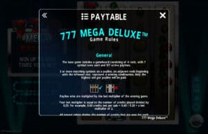 777 Mega Deluxe สล็อตโจ๊กเกอร์ ดาวน์โหลด ฝาก 50 ฟรี 100 slotxo