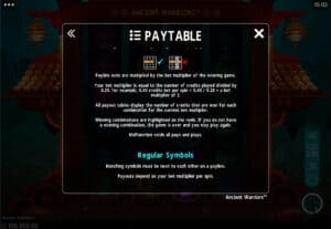 Ancient Warriors สล็อตโจ๊กเกอร์ ดาวน์โหลด ดาวน์โหลด Joker Gaming