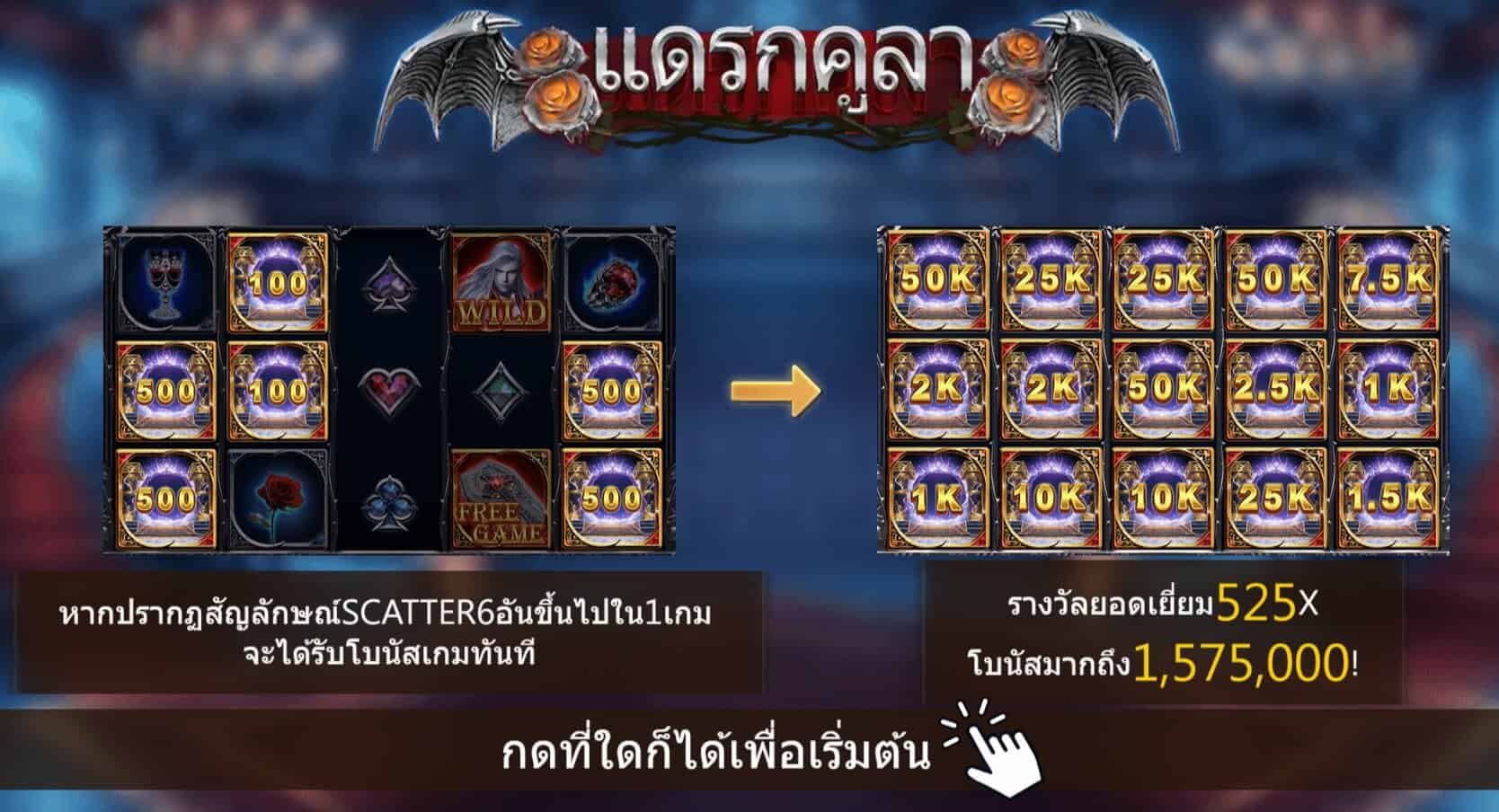 Dracula สล็อตค่าย Askmebet Joker2929