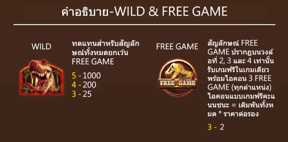 T-Rex สล็อตค่าย Askmebet Joker Gaming