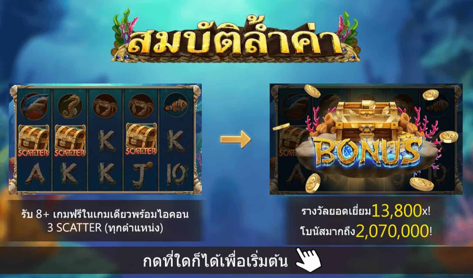 Ultra Treasure สล็อตค่าย Askmebet ดาวน์โหลด Joker2929