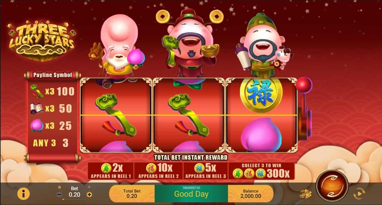 THREE LUCKY STARS Joker123th