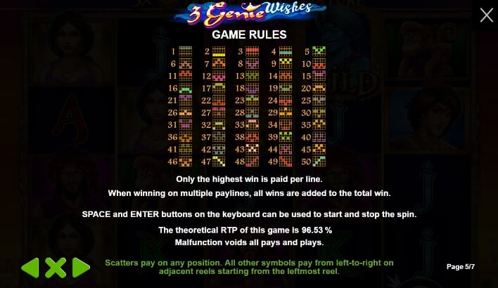 3 Genie Wishes เกมสล็อต เว็บตรง จากค่าย Pragmatic Play joker888