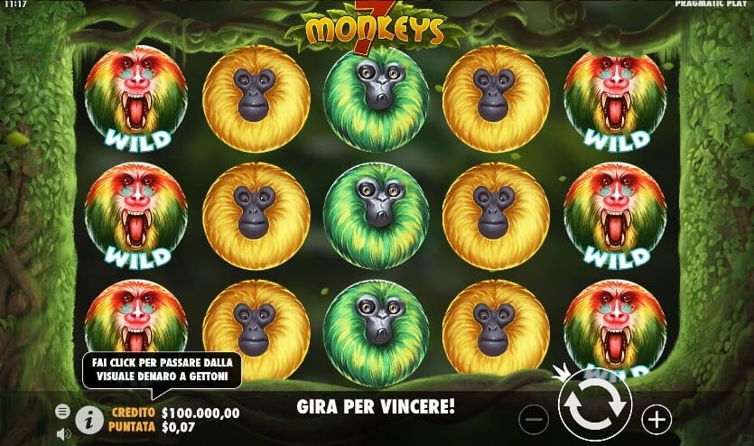 7 Monkeys 7 Monkeys เกมสล็อต เว็บตรง จากค่าย Pragmatic Play joker vip