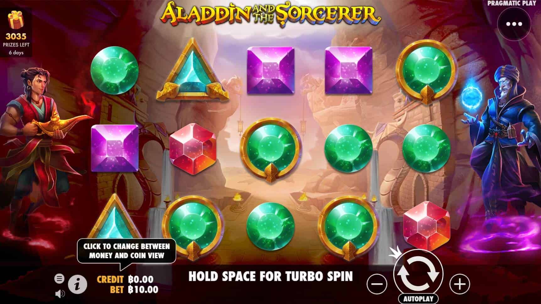 Aladdin And The Sorcerer เกมสล็อต เว็บตรง จากค่าย Pragmatic Play สล็อต joker