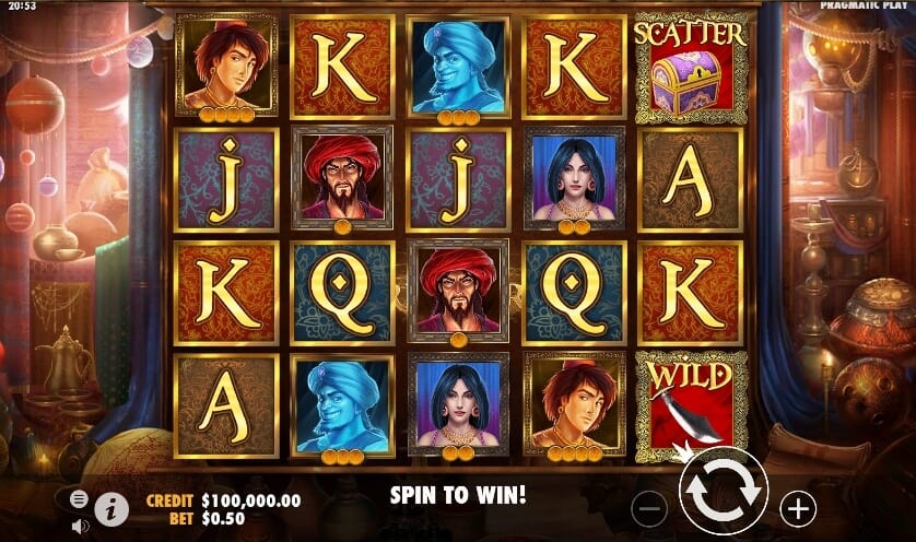 Aladdin's Treasure เกมสล็อต เว็บตรง จากค่าย Pragmatic Play joker slot