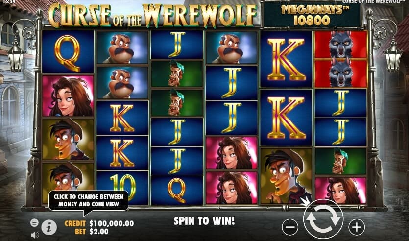Curse Of The Werewolf Megaways เกมสล็อต เว็บตรง จากค่าย Pragmatic Play joker slot