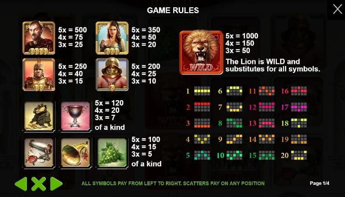 Glorious Rome เกมสล็อต เว็บตรง จากค่าย Pragmatic Play ทางเข้า joker123