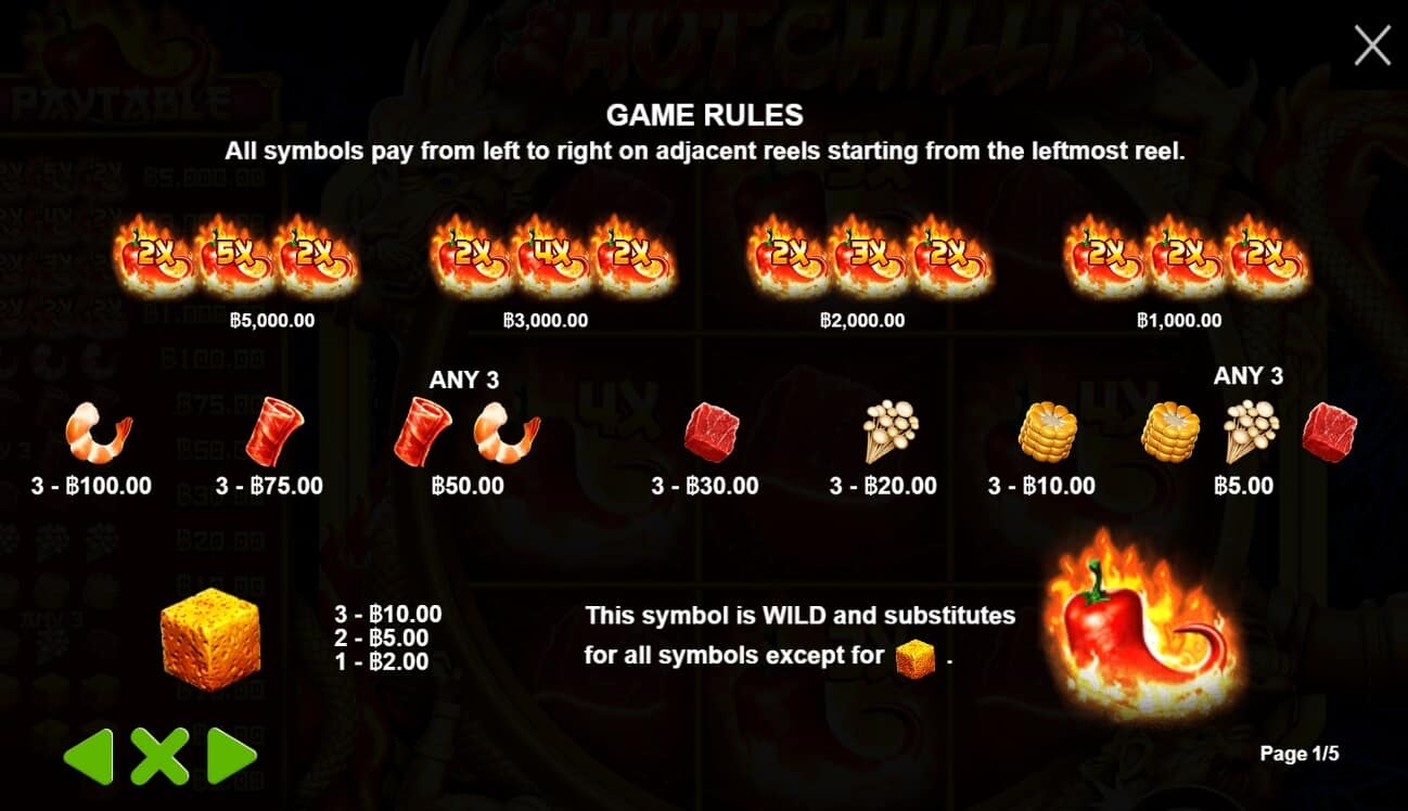 Hot Chilli เกมสล็อต เว็บตรง จากค่าย Pragmatic Play joker123th