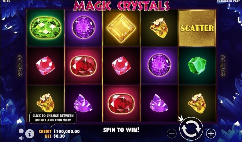 Magic Crystals เกมสล็อต เว็บตรง จากค่าย Pragmatic Play joker123