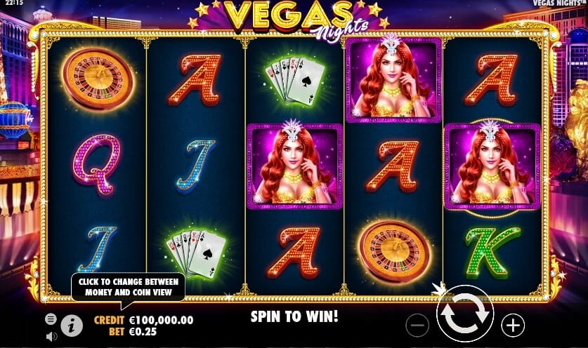 Vegas Nights เกมสล็อต เว็บตรง จากค่าย Pragmatic Play ทางเข้า joker123