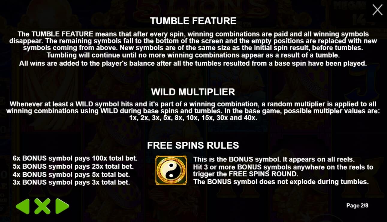 5 Lions Megaways เกมสล็อต เว็บตรง จากค่าย Pragmatic Play joker22th