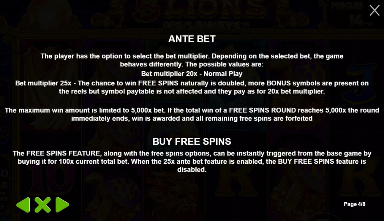 5 Lions Megaways เกมสล็อต เว็บตรง จากค่าย Pragmatic Play slot joker แตก ง่าย