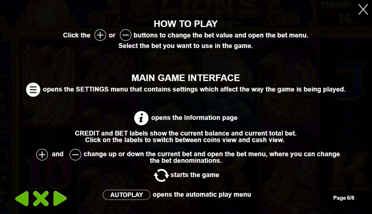 5 Lions Megaways เกมสล็อต เว็บตรง จากค่าย Pragmatic Play joker live22