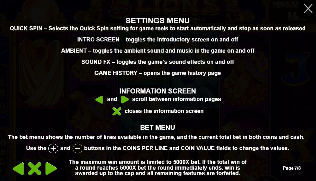 5 Lions Megaways เกมสล็อต เว็บตรง จากค่าย Pragmatic Play joker สมัคร