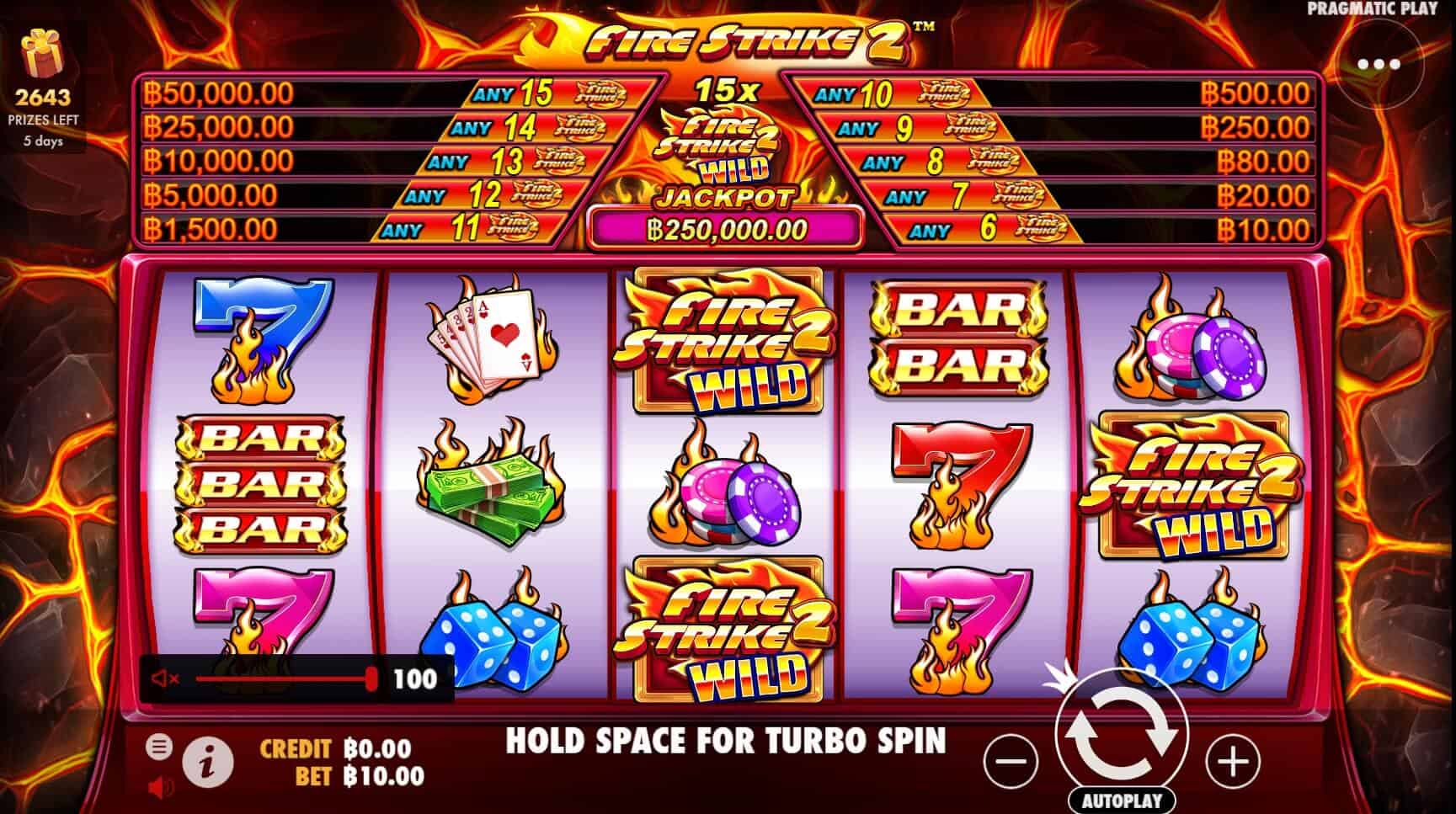 Fire Strike 2 เกมสล็อต เว็บตรง จากค่าย Pragmatic Play ทางเข้า joker123