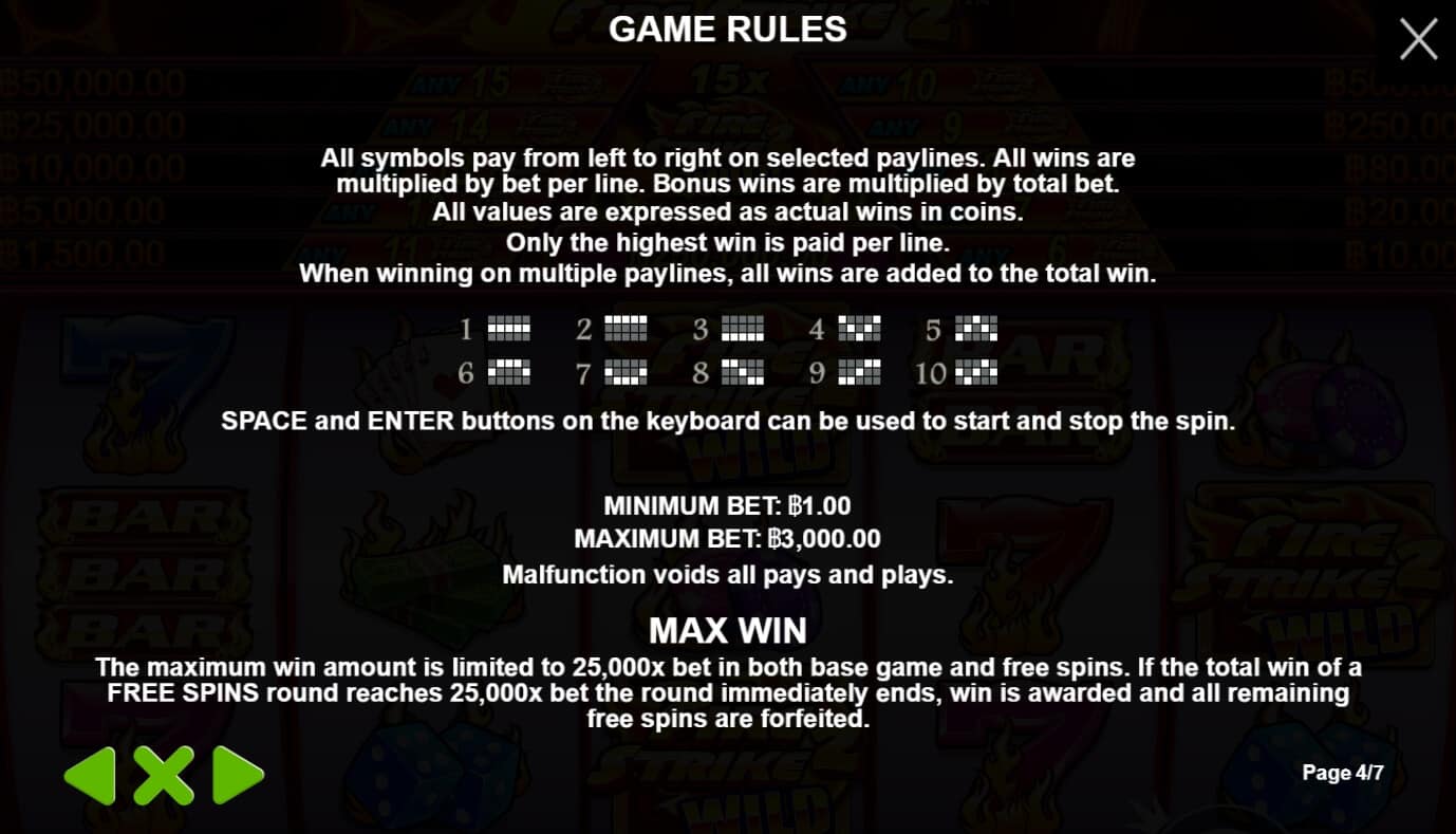 Fire Strike 2 เกมสล็อต เว็บตรง จากค่าย Pragmatic Play joker สล็อต