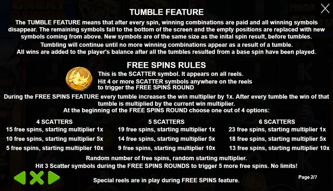 Great Rhino Megaways เกมสล็อต เว็บตรง จากค่าย Pragmatic Play joker123th