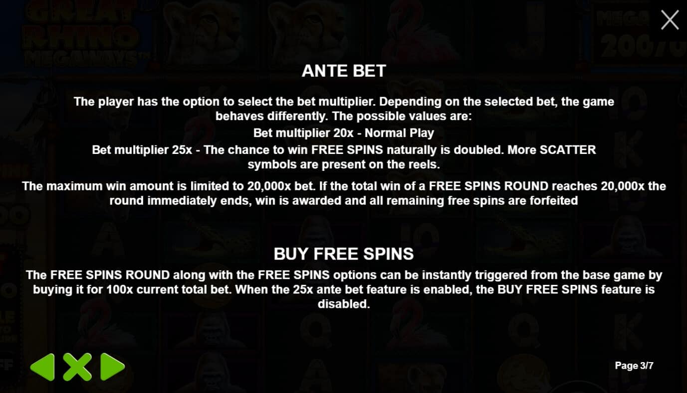 Great Rhino Megaways เกมสล็อต เว็บตรง จากค่าย Pragmatic Play joker2929