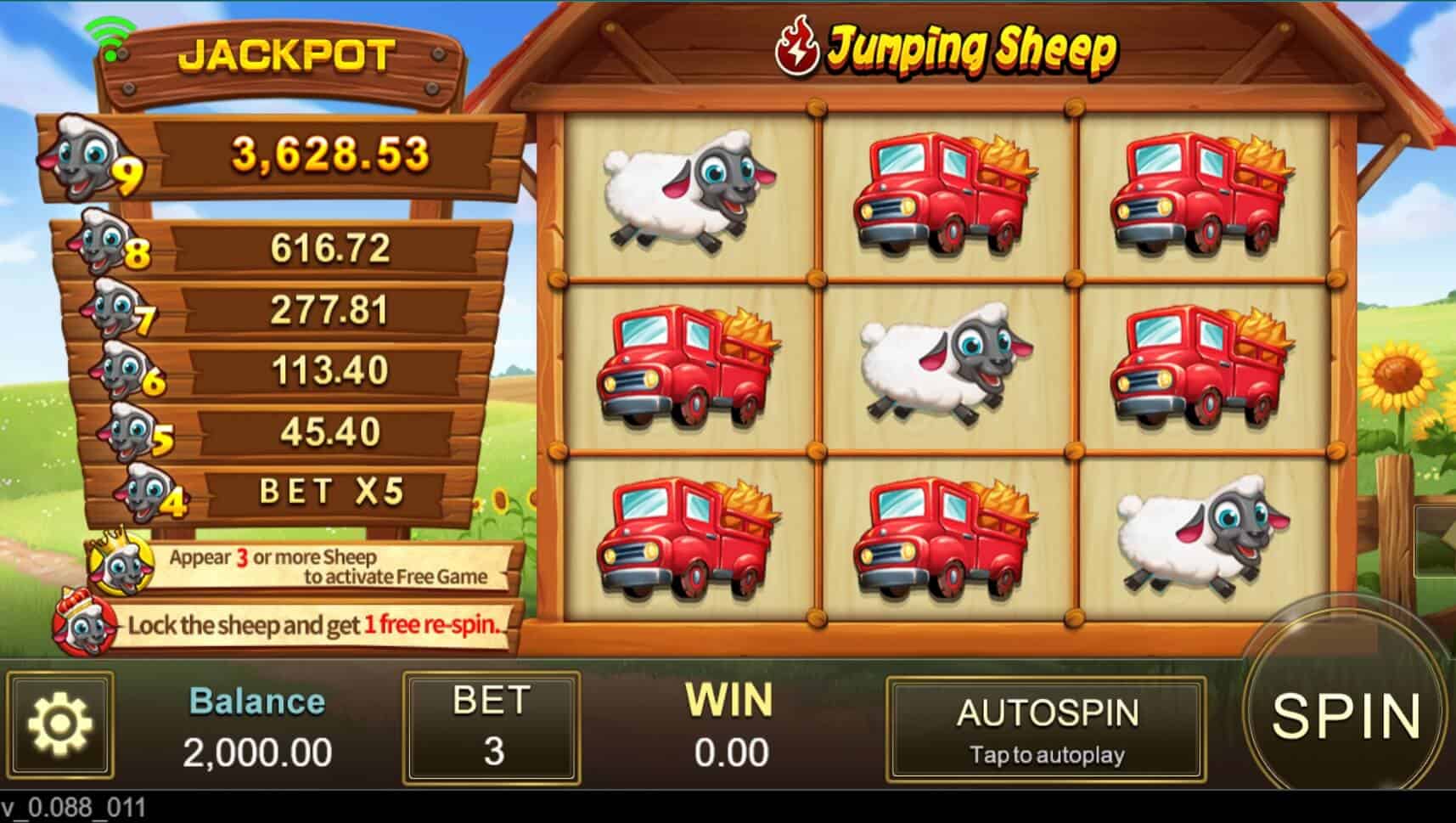 Jumping Sheep สล็อต JILI SLOT เว็บตรง joker123th