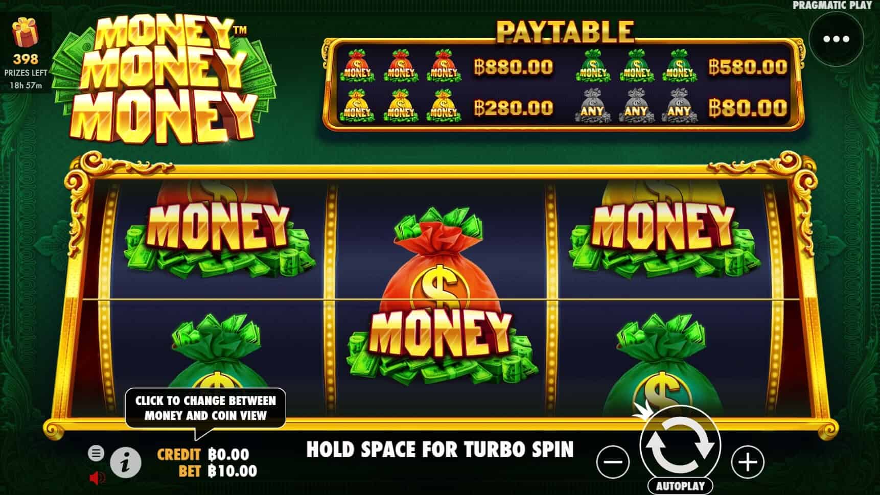 Money Money Money เกมสล็อต เว็บตรง จากค่าย Pragmatic Play โจ๊กเกอร์ 888