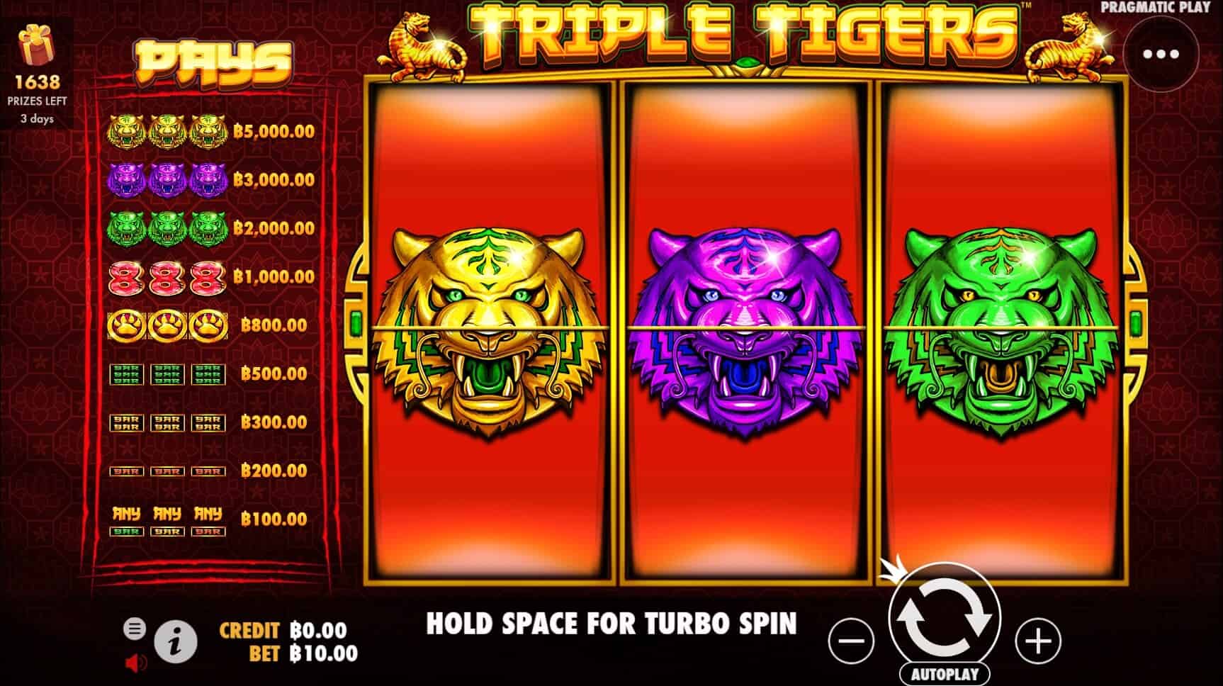 Triple Tigers เกมสล็อต เว็บตรง จากค่าย Pragmatic Play สล็อต joker
