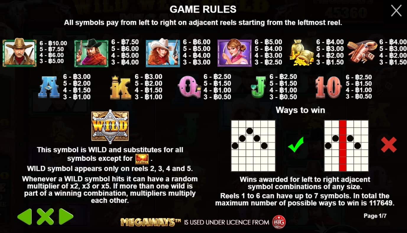 Wild West Gold Megaways เกมสล็อต เว็บตรง จากค่าย Pragmatic Play joker2929