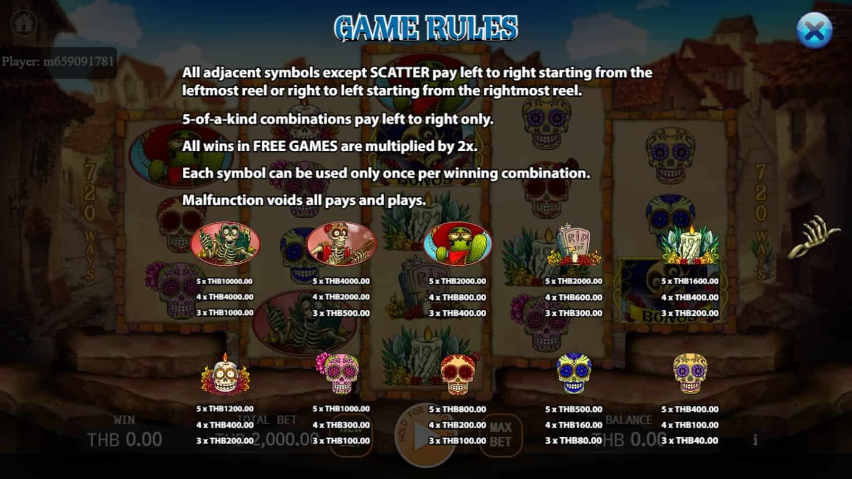 Dia De Muertos สล็อต เว็บตรง ไม่ผ่ายเอเย่นต์ ค่าย KA Gaming joker911 slot