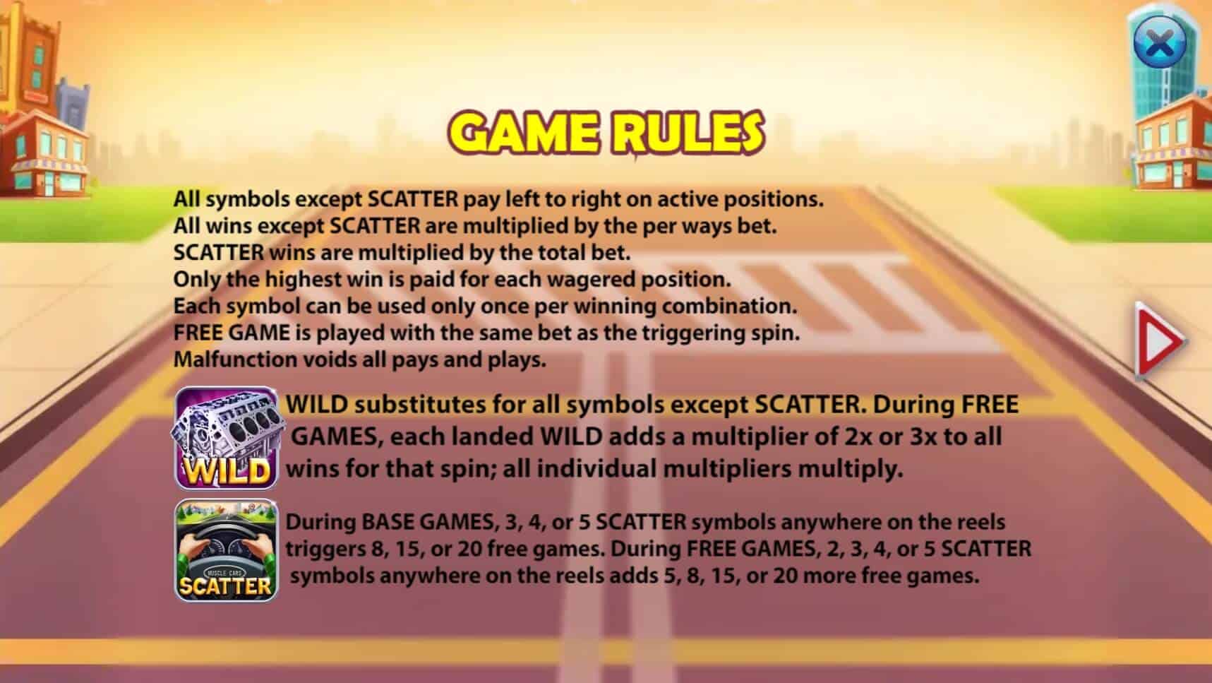 Muscle Cars สล็อต เว็บตรง ไม่ผ่ายเอเย่นต์ ค่าย KA Gaming โจ๊กเกอร์ 123