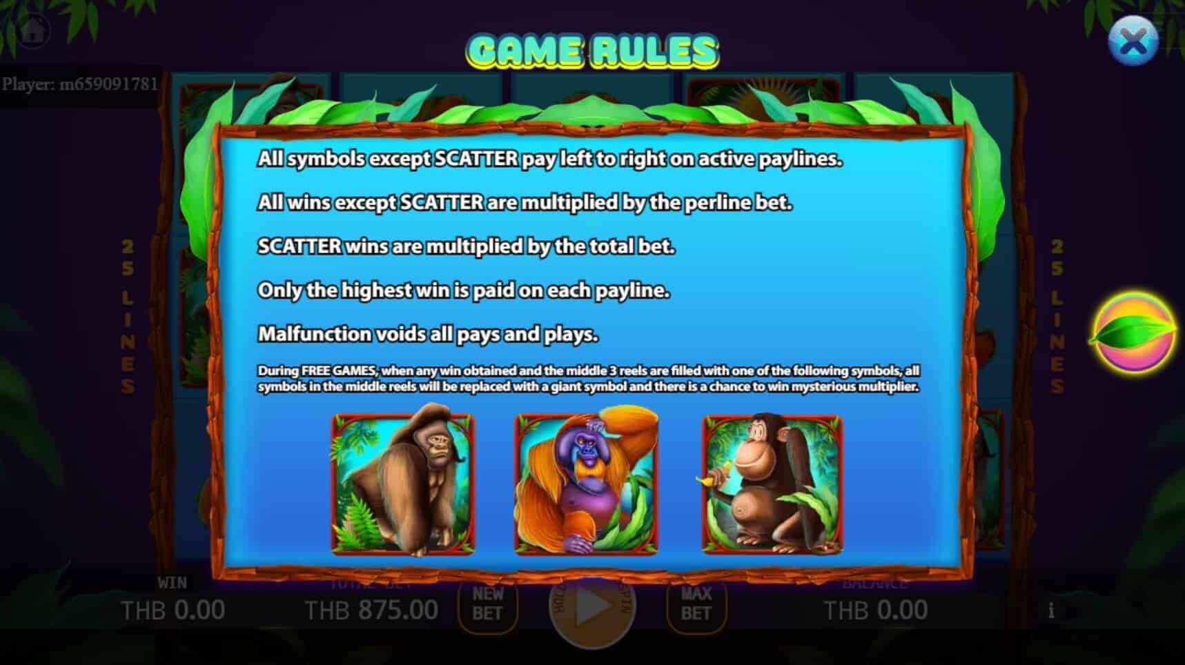 The Apes สล็อต เว็บตรง ไม่ผ่ายเอเย่นต์ ค่าย KA Gaming สล็อตโจ๊กเกอร์ 999