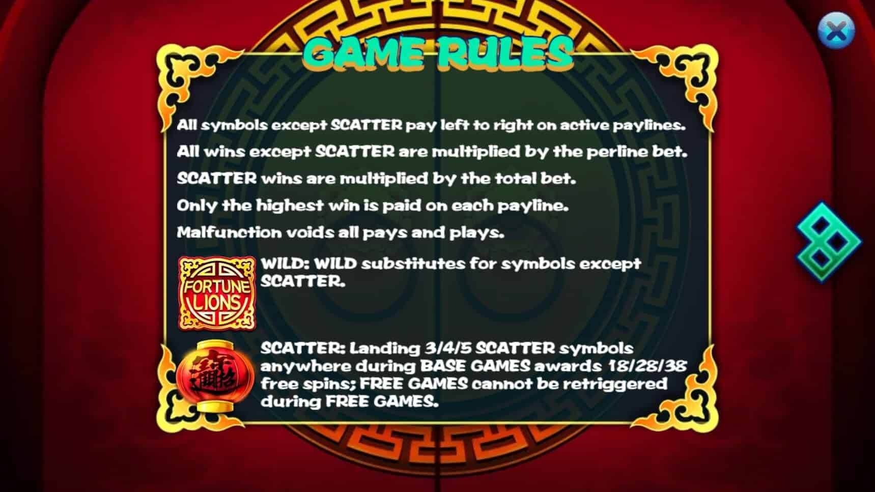 Fortune Lions ค่าย KA Gaming เว็บ Joker จาก joker สล็อต 888