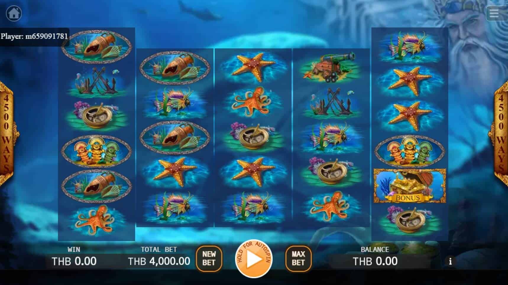 Poseidons Treasure ค่าย KA Gaming เว็บ Joker จาก สล็อต joker888