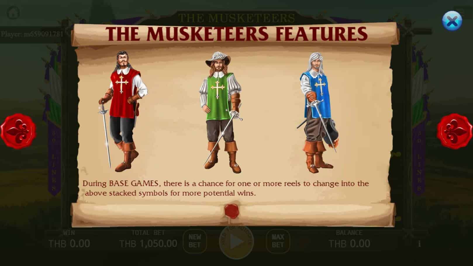 The Musketeers สล็อต เว็บตรง ไม่ผ่านเอเย่นต์ ค่าย KA Gaming สมัคร joker